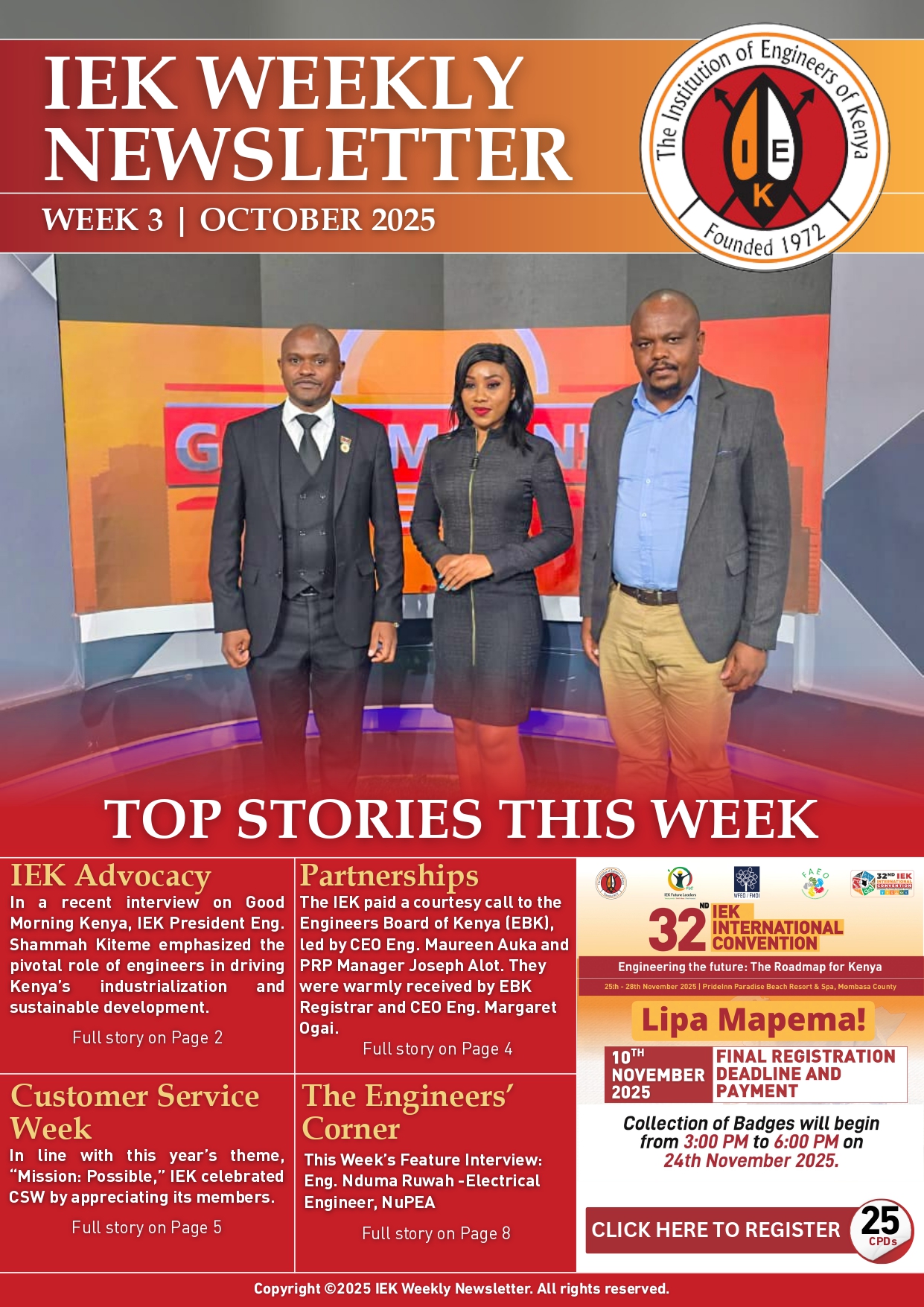 IEK WEEKLY NEWSLETTER WEEK 3 OCTOBER 2025