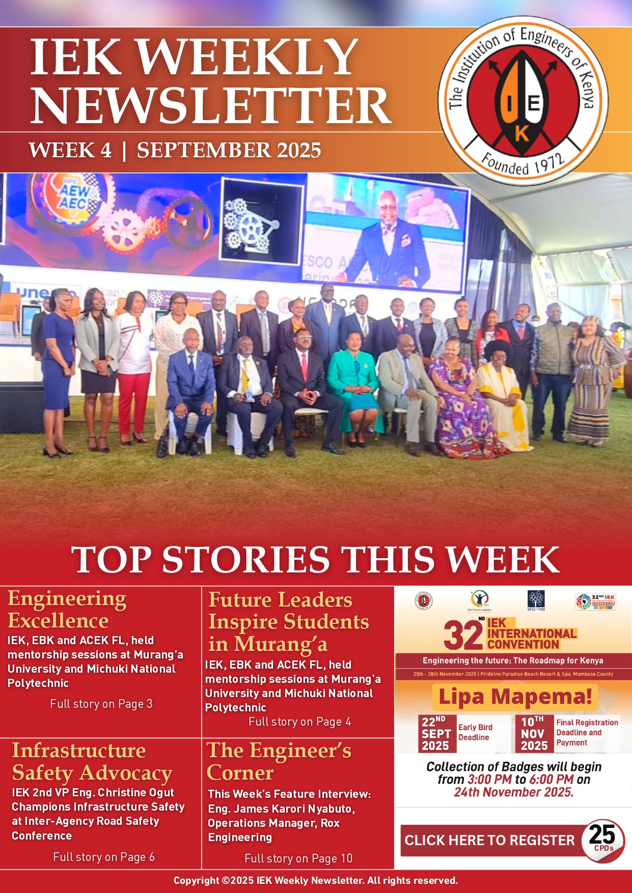 IEK WEEKLY NEWSLETTER WEEK 4 SPETEMBER 2025