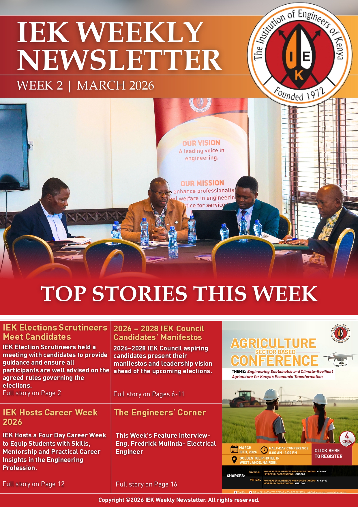 IEK WEEKLY NEWSLETTER WEEK 2 MARCH 2026