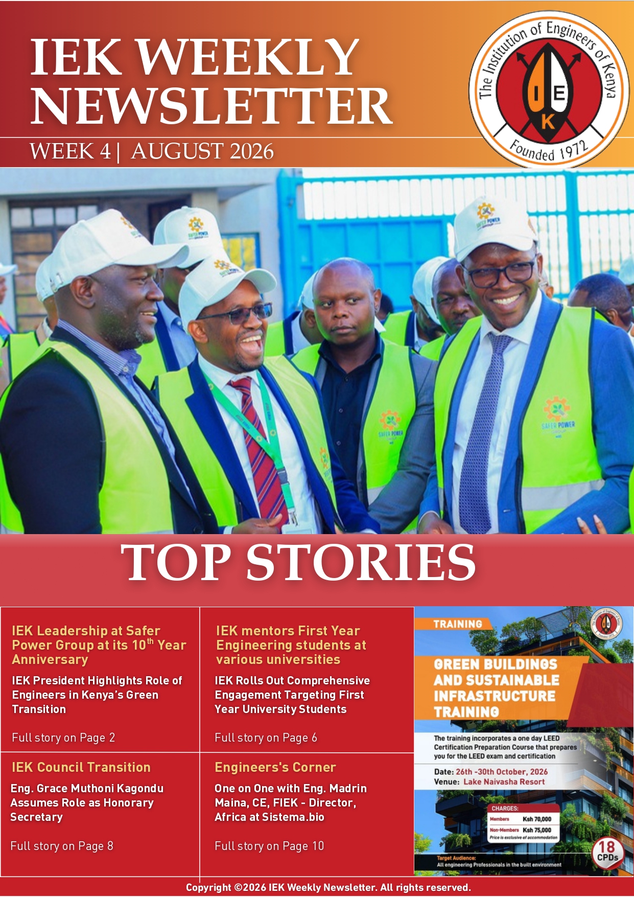 IEK WEEKLY NEWLETTER WEEK 4 AUGUST 2026